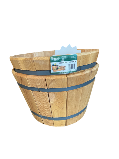 (6872) Small Cedar Tub