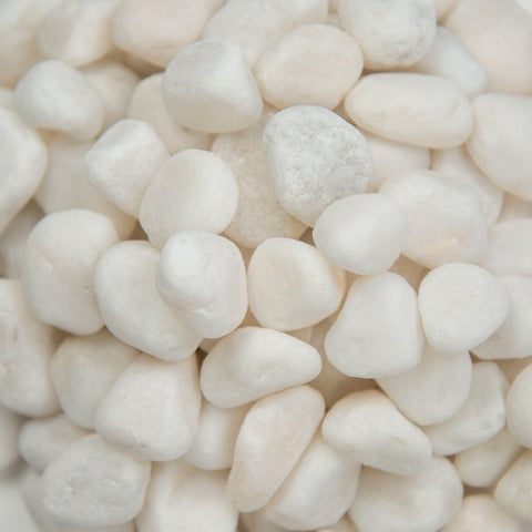 (6033) Himalaya White Natural Pebble .25-.75inch (40 lb bag)