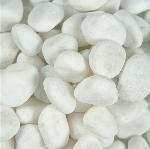 (6038) Himalaya White Natural Pebble .75-1.25inch (40lb bag)