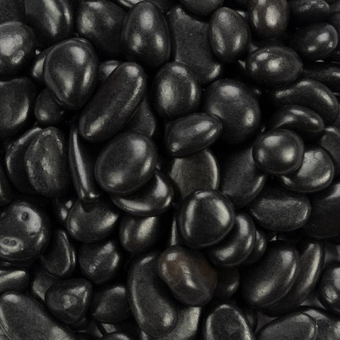 (6041) Black Polished Pebble .25-0.5inch (40 lb bag)