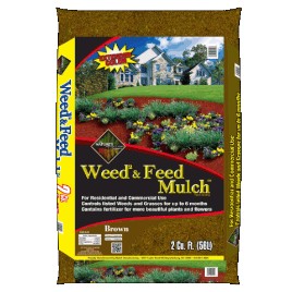 Weed & Feed Brown Shredded Mulch (2cf) #1982w